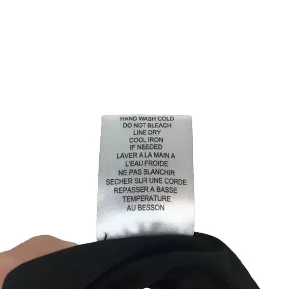 Bobeau Little Black Dress Sheer LBD With Pleats sz XS NWT Shift Dress Lined - Picture 7 of 14